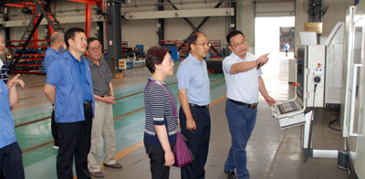 甘肅省工信委領導來星火機床調研