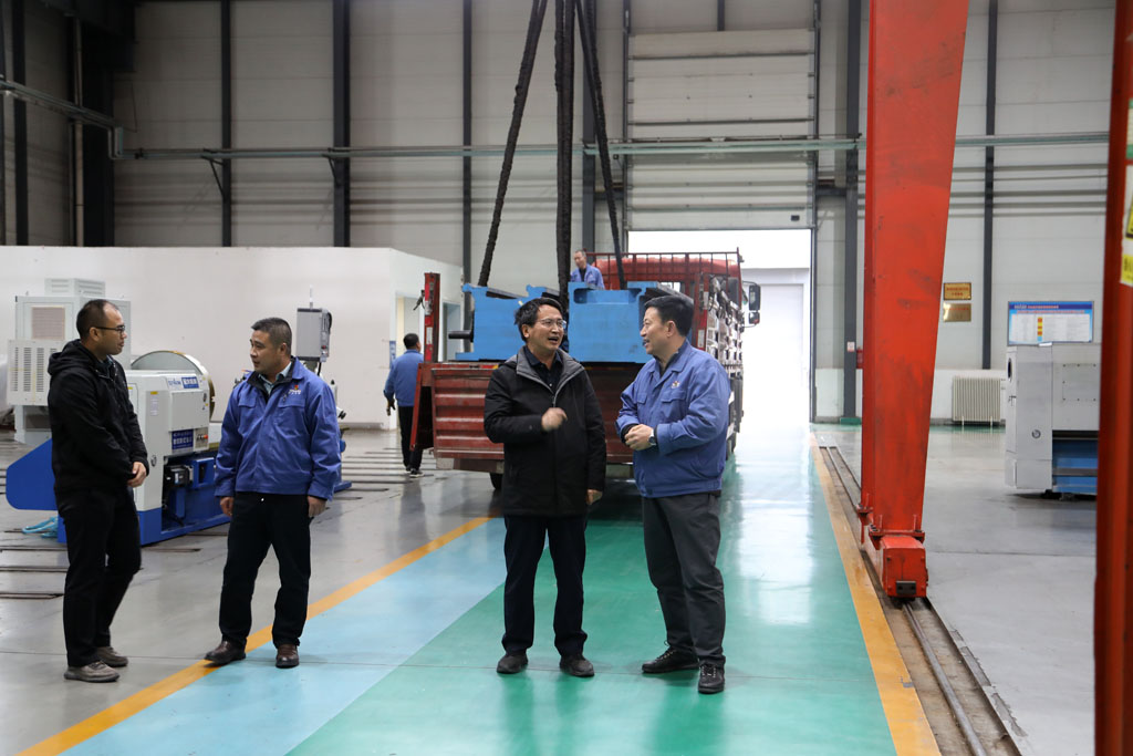 省國投集團公司領導馬海福來星火數(shù)控調(diào)研并座談